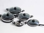 HACHI NON STICK COOKWARE SET (10 PCS)