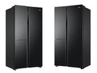 Haier 598 Liter Black Glass Finish 3 Door Inverter Refrigerator