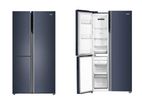 Haier 598L Side-By-Side 3 Door Inverter Refrigerator (Graphite Black)