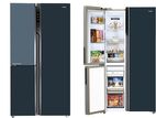 Haier 598L Side-By-Side 3 Door Inverter Refrigerator (Grey, Onyx -Glass)