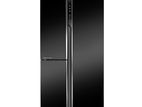 Haier 598L Side By Triple Door Inverter Refrigerator – Black Glass