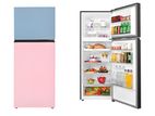 Haier Vouge 328L Double Door Inverter Refrigerator (Rose & Blue - Glass)