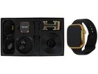 Haino Teko GP 21 Men Gift Combo Pack With Smart Watch , Neckband Wallet