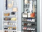 Hall Tree Shoe Rack Coat Stand with 5 Shelves