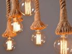 Hamp rope pendant light 1 M long