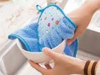 Coral Velvet Kitchen Hand Towel