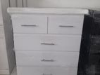 Handle White Drawer Cupboard