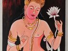 Handmade Padmapani Bodhisattva Painting