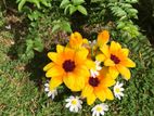 Handmade Pipe Cleaner Sunflower Pot