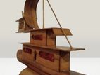Handmade Sailing Ship Craft from Bamboo