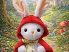 Handmade Soft Toy Red Riding Bunny