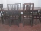Hard Wood Dining Room Table with Chairs