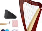 Harp, 23 Strings Mahogany Heart-shaped Lyer Harp 30 inch Height