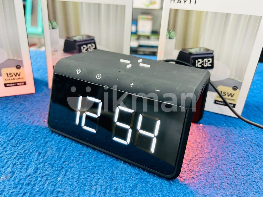 HAVIT WIRELESS CHARGER + ALARM CLOCK (NEW) 6-IN-1 MULTI-FUNCTIONAL | ikman