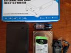 HDD Enclosure With 1TB Hard Drive (HDD)