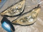 Head Lights with Side Mirror