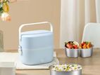 Heating Electric Lunch Box - Rice & Curry Double Layer Steamer -A/C