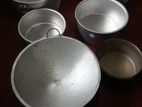 Heavy Aluminium Pans with Large Saucepan