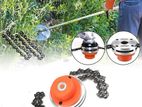 Heavy Duty Chain Trimmer Head for Brush Cutter Attachment