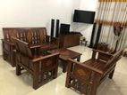 Heavy Teak Sofa Set