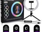 Height - 7' Feet Adjustable RGB Ring Light Tripod