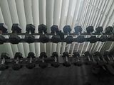 Hex Dumbell Set with Rack Gym