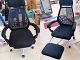 Hi-Bk Luxuries Office Chairs with Footrest