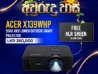 High ANSI lumens Projector with Screen ( awrudu offer )