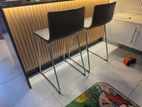 high chair genuine leather with stainless steel