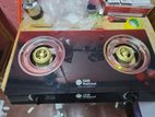 Tempered Glass Top Gas Cooker Double Burner