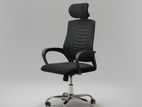 Highback Office Chairs With Headrest - Black