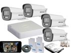 Hikvision 1,080P ColorVu- 40Meters 24Hours 4 Turbo HD CCTV Camera Pack