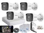 Hikvision 1,080P ColorVu Voice Audio Smart Light CCTV 4 Camera Package