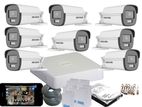 Hikvision 24hrs 40meters ColorVu 1,080P Turbo HD CCTV 8 Camera Package