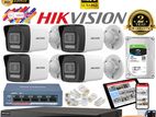 Hikvision 30M ColorVu 2MP Human and Vehicle Detection cctv 4 IPC NVR