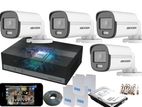 Hikvision 8ch e-DVR 1TB HDD ColorVu 1,080P 20M Turbo HD CCTV 4 Cameras