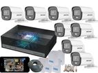 Hikvision 8ch e-DVR 1TB HDD ColorVu 1,080P 20M Turbo HD CCTV 8 Cameras