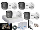 Hikvision ColorVu Smart Dual Light 1,080P Turbo HD 4 CCTV Camera Package
