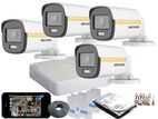 Hikvision DVR 1,080P Full HD 2MP ColorVu Gold WDR, CCTV 4 Camera Pack