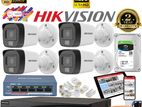 Hikvision Full HD 2MP IP network camera poe switch nvr cctv 4 KIT