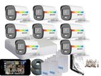 Hikvision Multi Colour Rainbow 1,080P Full HD ColorVu CCTV 8 Camera Pack