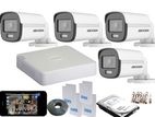 Hikvision Turbo HD 1,080P 24 hours ColorVu Audio 20M CCTV 4 Camera KiT