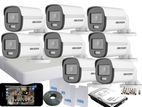 Hikvision Turbo HsD 20mete 1,080P ColorVu-Audio CCTV 8 Cameras Package
