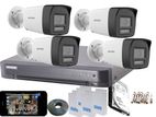 Hikvision Two-Way-Audio ColorVu Smart-Dual-Light 1,080P CCTV 4 Cam KIT