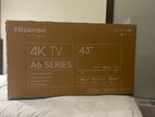 Hisense 4K UHD TV 43’ inch