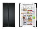 Hisense 518 Liter Side-by-side Inverter Refrigerator (BLACK)