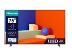 "Hisense" 75 inch Ultra HD 4K Smart TV