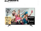 Hisense 75" Smart 4K Android UHD LED Frameless TV