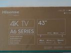 Hisesense 43 inch 4k UHD Smart TV