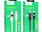Hoco Type-C to Pd 60 W Charging Data Cable